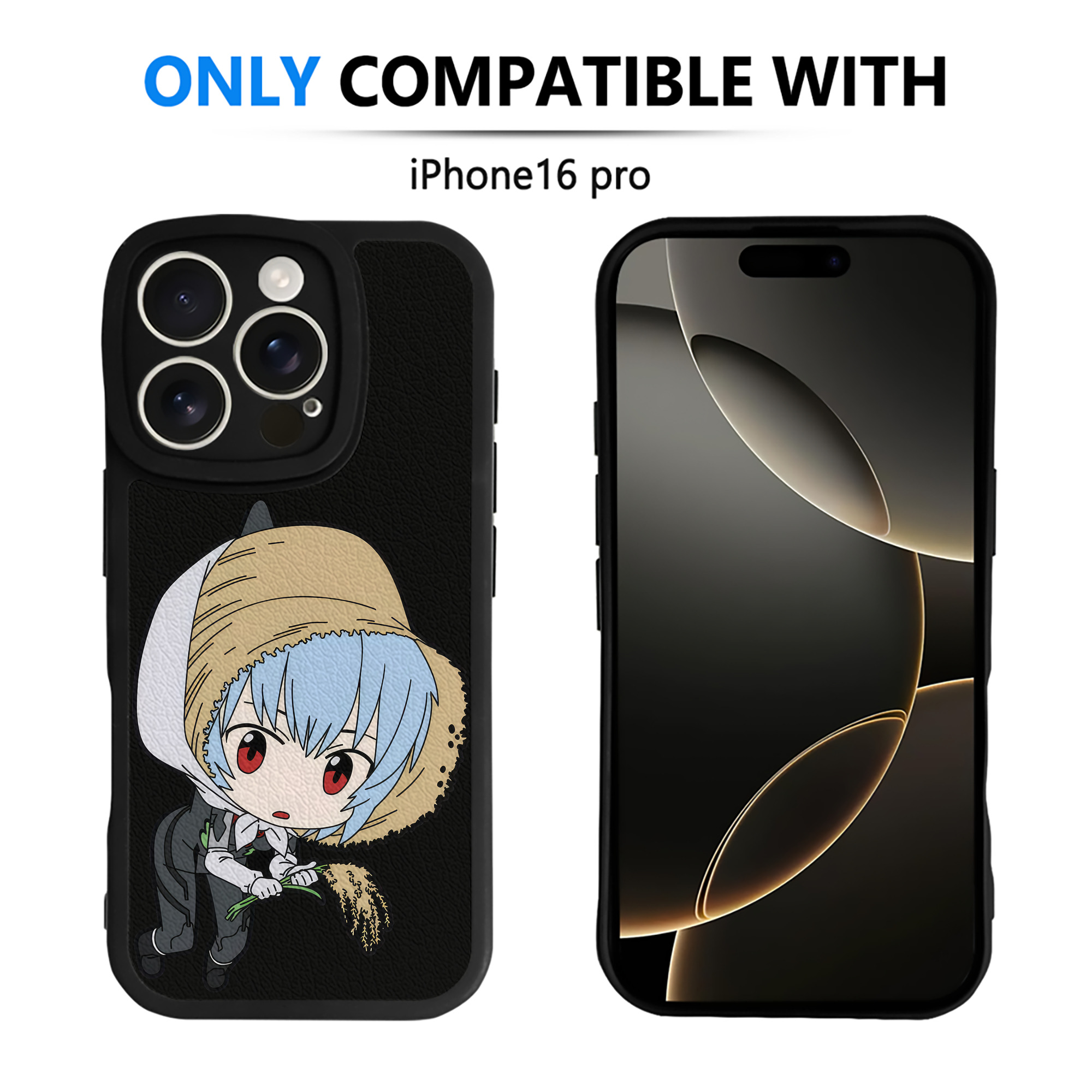 （画像用） EVA 新世紀エヴァンゲリオン 【iPhone 16シリーズ対応】シリコンスマホケース（レザー調） 材質：シリコン